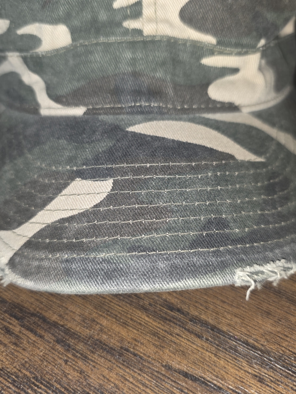 Women's Camouflage Cotton Military Cap - Green Camo - Picture 5 of 7